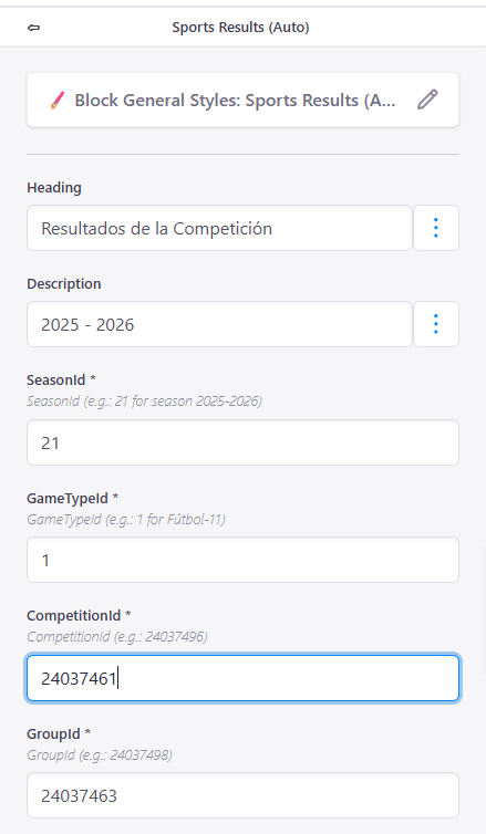 introducción de datos