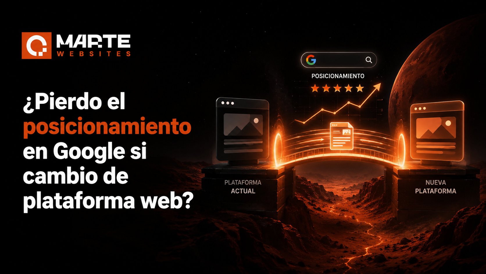 Migración web sin perder posicionamiento en Google
