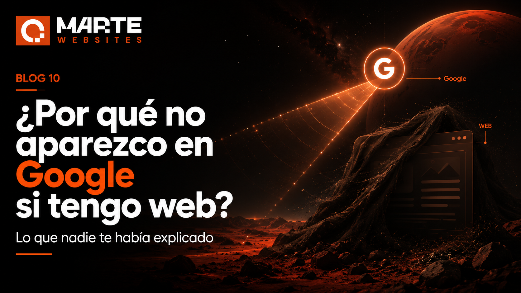 Por qué no aparezco en Google si tengo web