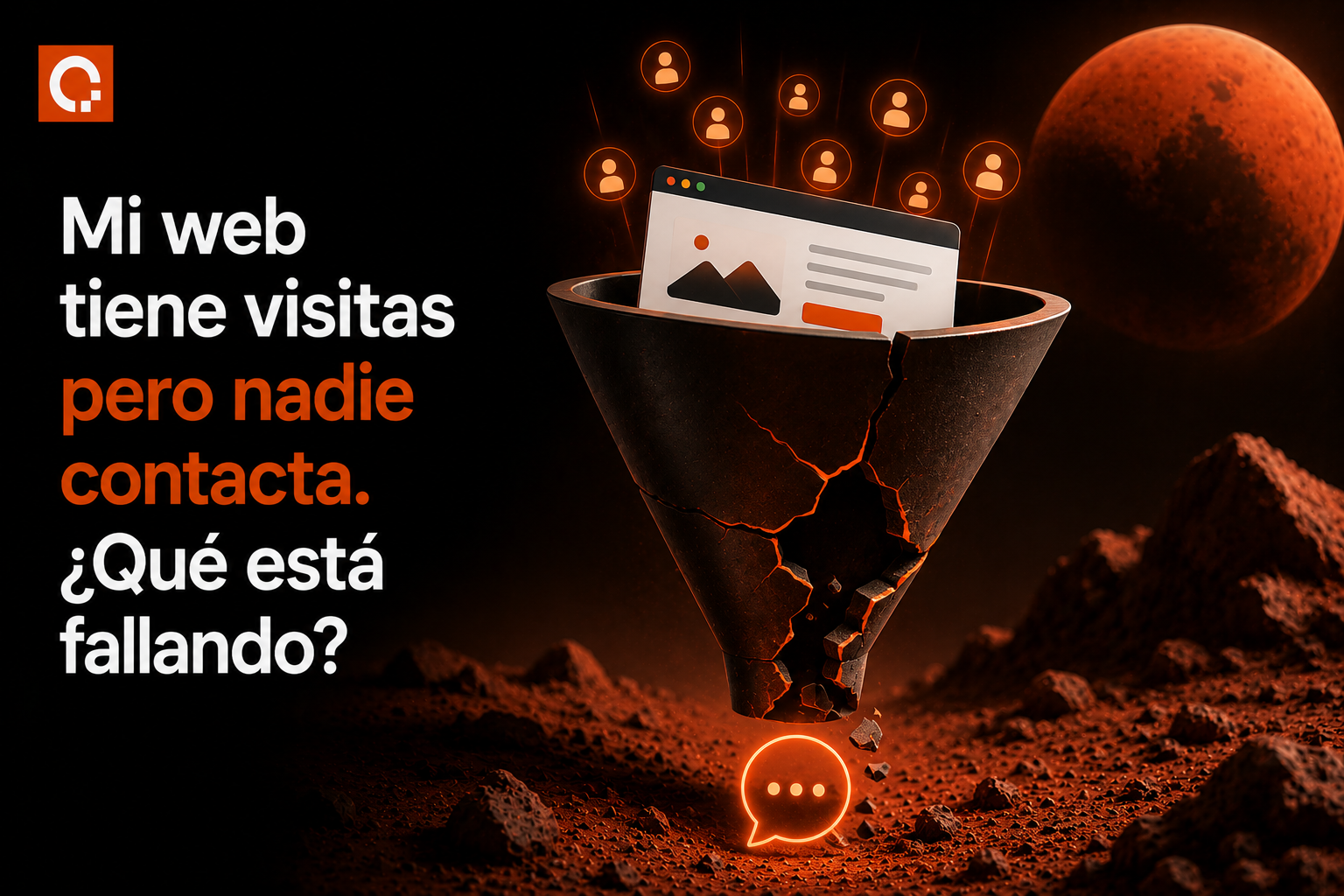 Web con visitas pero nadie contacta