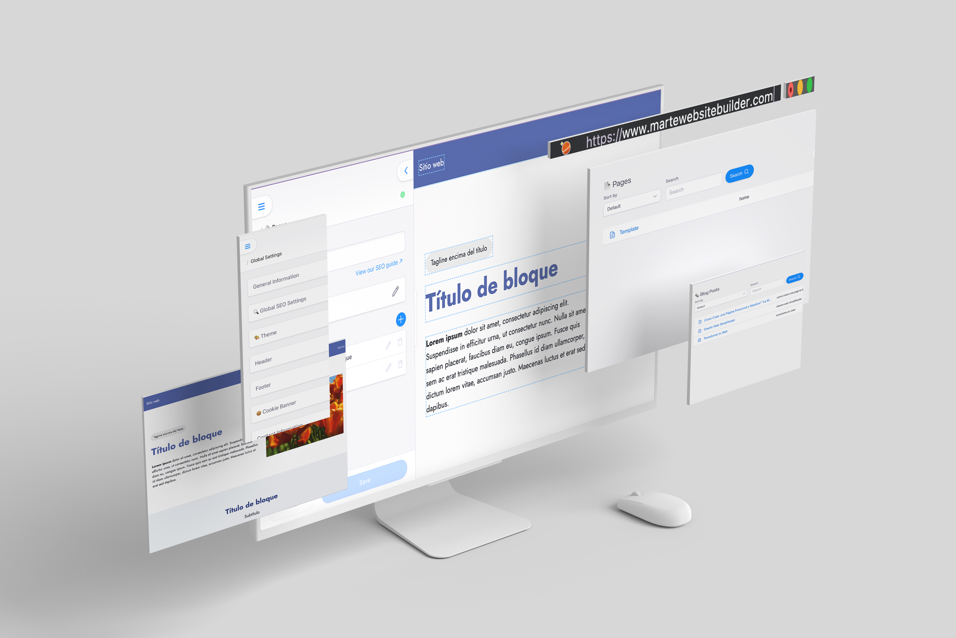 Web creation with Marte
