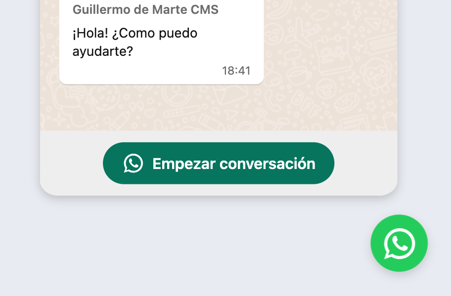 WhatsApp floating chat