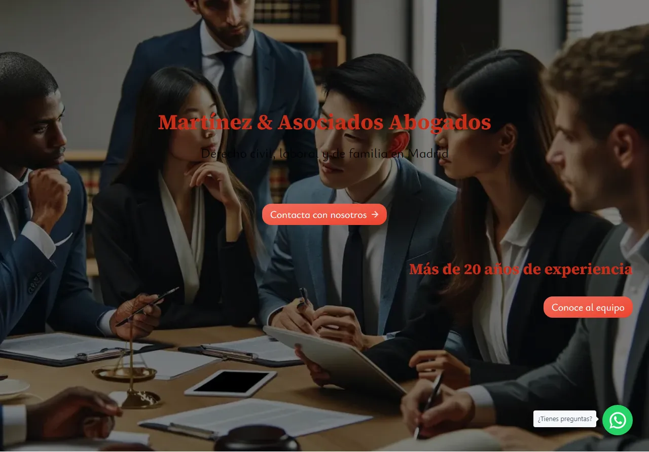 Hero with the image's content aligned to the right, below the general content
